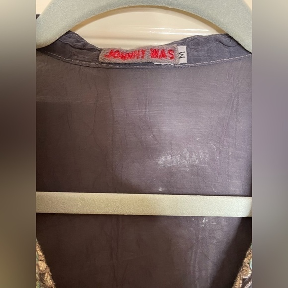 Johnny Was Livana Embroidered Floral Short Sleeve Tunic Gray Med - Picture 8 of 11